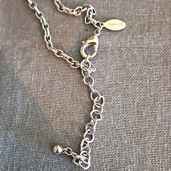 Chicos Y necklace adjustable long length pink, turquoise, purple silver - Picture 9 of 9